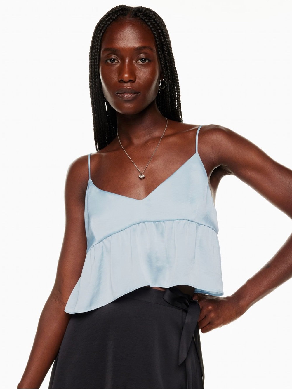 Wilfred Blue Satin Lover Camisole